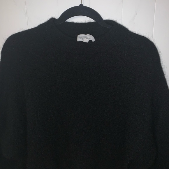 Black Fuzzy & other stories Crew Sweater I Small - Picture 2 of 4